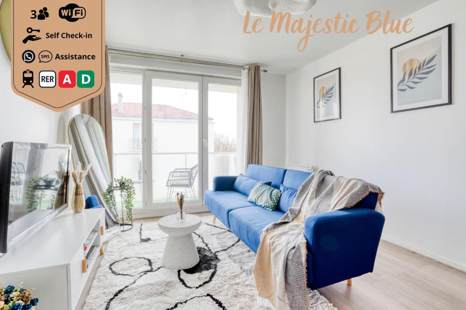 Le Majestic Blue - Metro 8/Hopital Henri Mondor Créteil Zewnętrze zdjęcie